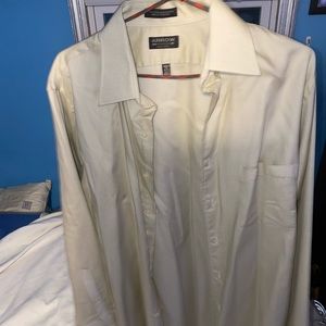 Tan button down dress shirt